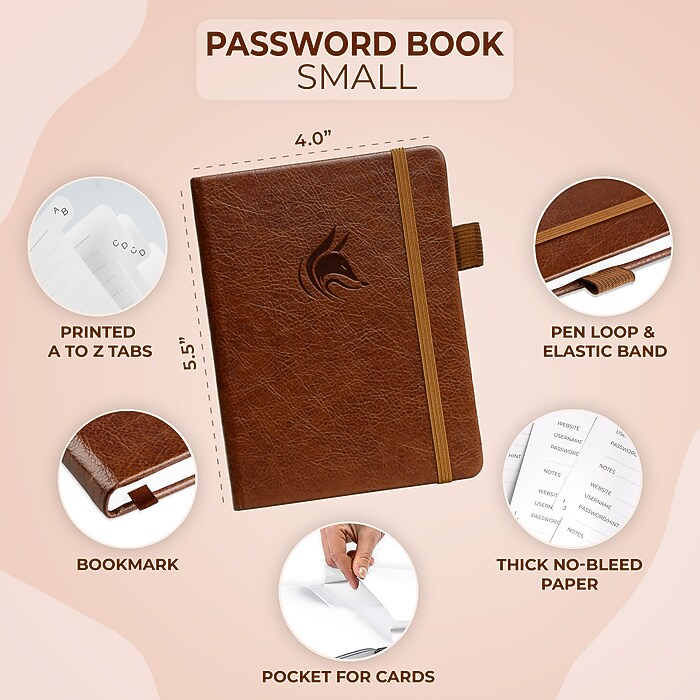 Clever Fox Password Book, 4.37
