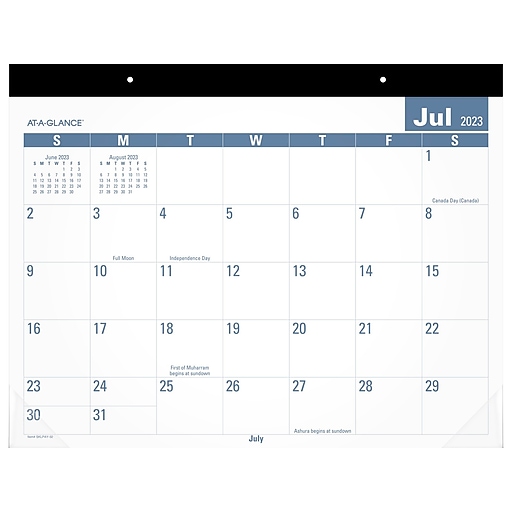 20232024 ATAGLANCE EasytoRead 21.75" x 17" Academic Monthly Desk