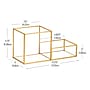 Mind Reader 2-Compartment Glass Desk Organizer, Gold (LG-GLD)~#|#~2299ECA6-4953-4669-B6E879E692D7EF53_sc7