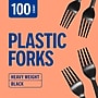 Perk™ Polystyrene Fork, Heavy-Weight, Black, 100/Pack (PK56392)~#|#~229D2970-509A-4B0B-BA00F748EB40FC01_sc7