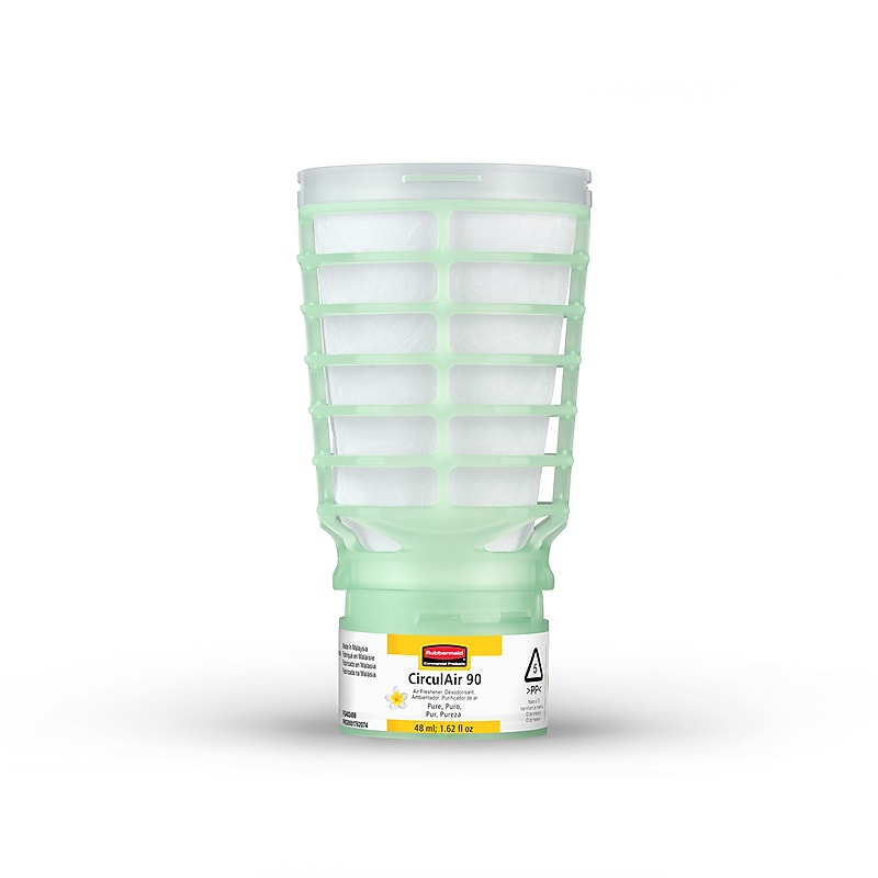 Rubbermaid Commercial CirculAir 90 Solid Air Freshener & Deodorizer Refill, Pure Scent, 6/Carton (FG402498) image 1