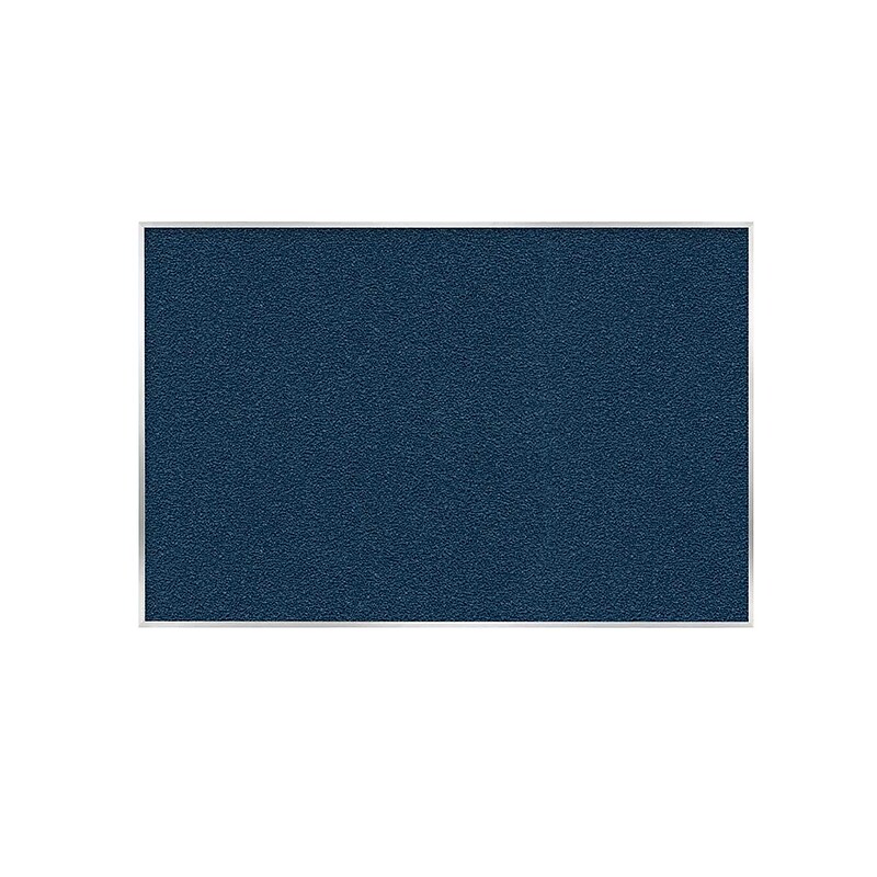 Ghent Vinyl Bulletin Board, Satin Aluminum Frame, 4' x 7'-4", Navy (AV47-195) image 1