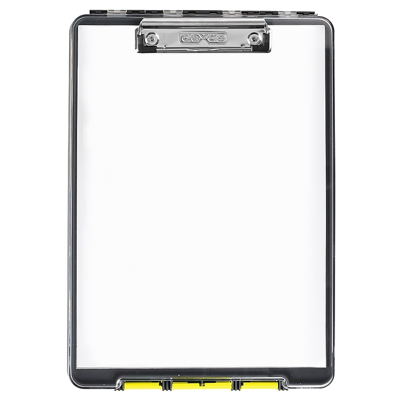Dexas International ClearView Clipcase Storage Clipboard, Letter Size, Gray/Yellow (5717-803) image 1