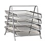 Mind Reader Metal Mesh Front Loading Letter Tray, Letter/Legal Size, Silver (4TPAPER-SIL)~#|#~22B21AB9-03D9-417C-BE922C93DC18D683_sc7
