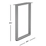 HON Voi 28"H x 30"D Steel O-Leg Support for Worksurface, Silver (HLSL3028O.PR6)~#|#~22BF19E2-A12C-4903-9CFC4B3DF3E0D98A_sc7