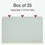 Pendaflex Recycled File Folder, 1-Tab, Assorted, Legal Size, Light Green, 25/Box (1006934)~#|#~22CB3093-391B-4C6C-89AD5934CD0F1ABF_sc7