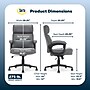 Serta Comfort Ergonomic Bonded Leather Swivel Executive Chair, Gray (CHR10130C)~#|#~22CB6148-F65A-4597-844178EED6A05ADC_sc7