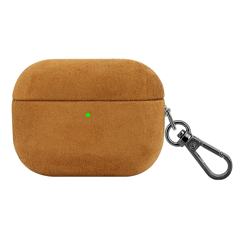 SaharaCase Indy Series Italian Suede Leather Case for Airpods Pro 3 (2025), Premium Finish, Sand Brown, (HP00238) image 1