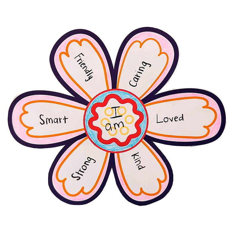 Roylco Affirmation Flowers, 36/Pack (R-15501) image 1