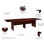 Bush Business Furniture 120W x 48D Boat Shaped Conference Table with Wood Base, Hansen Cherry (99TB12048HCK)~#|#~22CE0491-F442-42B2-B39766A97732FE0E_sc7
