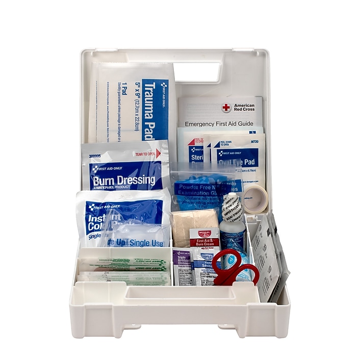 First Aid Only Plastic First Aid Kit, ANSI 2015 Class A, 25 People