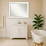 Amanti Art Vanity White Narrow Frame Wall Mirror, 25.5" x 31.5" (A42674593576)~#|#~22D4AACF-C727-433E-974E4202AD9F7C14_sc7