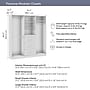 Bestar Florence Closet System, 6 Shelves, 4 Drawers, 75"W x 16"D, White (127643-000017)~#|#~22D6E21C-AA19-475E-905972271D638B1E_sc7