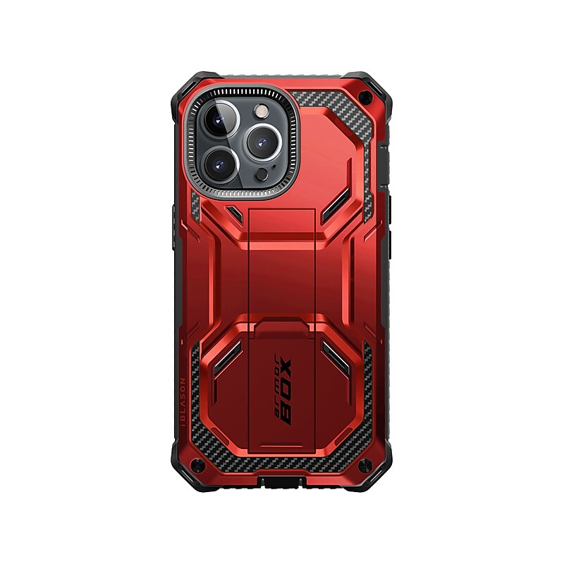 i-Blason Armorbox Metallic Red Rugged Case for iPhone 14 Pro Max (iPhone2022Pro-6.7-Armorbox-SP-Ruddy) image 1