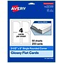 Avery Rectangle Single Rounded Corner Integrated Cards, Glossy White, 200/Pack (19479399106)~#|#~22E37E7B-147D-4D31-B45B12A3BD983305_sc7