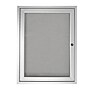 Ghent 1 Door Enclosed Vinyl Bulletin Board, Satin Aluminum Frame, 24"H x 18"W, Silver, (GHEPA12418VX193)~#|#~22E8A989-A32E-4623-9D186865E33BBC13_sc7