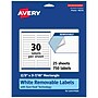 Avery Laser/Inkjet Multipurpose Labels, White, 30 Labels/Sheet, 25 Sheets/Pack (94210-RMP25)~#|#~22ECB891-84C5-418B-9CE18F24D752869A_sc7