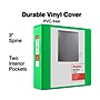 Staples Standard 3-Inch D-Ring Non-View Binder, Holds Up to 600 Sheets, Green, Large Capacity Binder for Office & School~#|#~5E42B5D2-A69C-4AA9-B81A7D392D6E2309_sc7