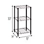 Honey-Can-Do Small 3-Tier Adjustable Storage Shelving Unit, 15"W, Black (SHF-09209)~#|#~22EF5994-5413-43DF-8EE1CAAEA0FF0089_sc7