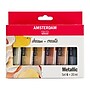 Amsterdam Metallic Acrylic Paint, Assorted Colors, 6/Pack (AMS17820501)~#|#~22F1A999-A3AF-40F8-97C67A6A815E0A50_sc7