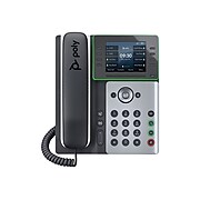 Poly Edge E320 Corded Conference Telephone, Black/Silver (2200-87000-025)