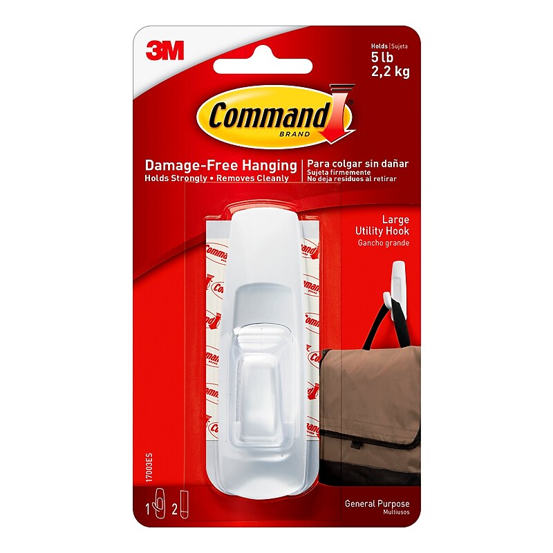 Command Large Utility Hook, 5 lb., White (17003-ES) image 1