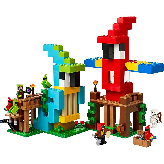 LEGO Minecraft The Parrot Houses, 535 Pieces (21282) | Staples
