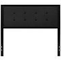 Flash Furniture Bristol Full Polyester Upholstered Tufted Headboard, 54.5"W x 2"D x 47"H, Black (HGHB1725FBK)~#|#~230ABDF3-281C-427C-95FB21CD3089A8FE_sc7