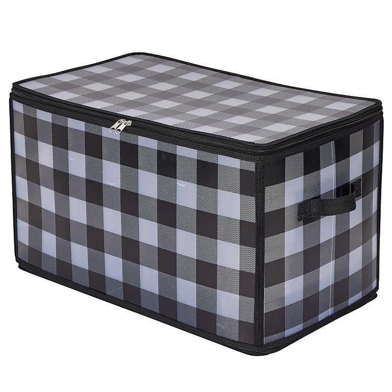 Organize It All Ornament Organizer with Lid, Buffalo Plaid (9003-BP) image 1