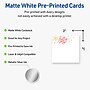 Avery Silver-Holly Sparkles Matte Blank Card, White, 120/Pack (S00-FHH)~#|#~230D396A-CB4F-427E-88F74847507736BE_sc7