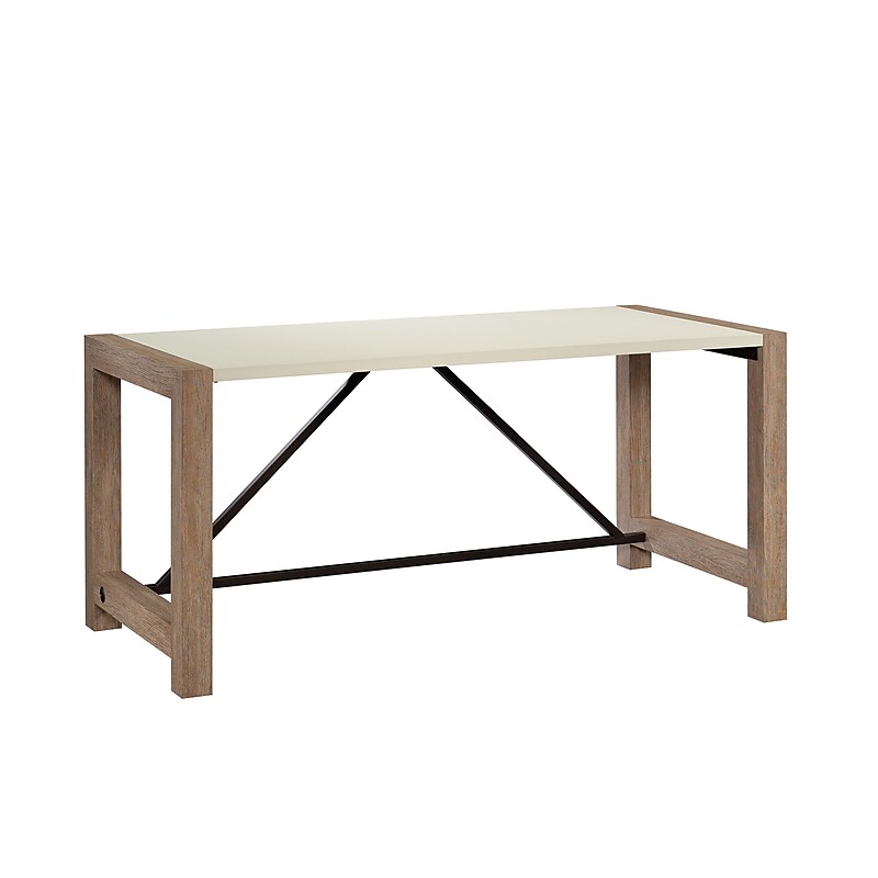 Sauder Dixon City 66"W Executive Business Desk, Brushed Oak (432892) image 1