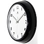 Infinity Instruments Lux Wall Clock, Plastic/Glass, 12" (14917BK-S3140)~#|#~230E40F3-4E3D-4BF1-82617DB80BCC410C_sc7