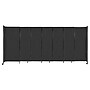 Versare ShieldWall Folding Mobile Room Divider, 82"H x 186"W, Black Fabric (DS1911202-1)~#|#~230EBBDA-00C7-4D71-AB55999564459448_sc7