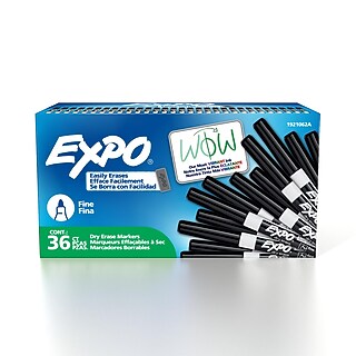 Expo Tank Dry Erase Markers, Chisel Tip, Purple, 12/Pack (80008DZ