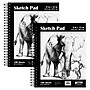 Better Office 9" x 12" Spiral Bound Drawing Sketch Pad, 100 Sheets/Pad, 2 Pads/Pack (01305)~#|#~2310F8A4-D584-47AE-879EF15448FB6C33_sc7