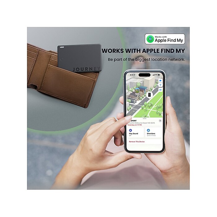 user_b41207a7 TENDERLOINxPORTER トラッカー JOURNEY LOC8 Bluetooth Tracker, Black (JSTCBK) | Staples