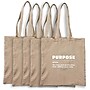 Recycled Cotton Twill Tote - Purpose - 5 Pack~#|#~2311CCFF-E2EE-426F-B92206938BD061C9_sc7