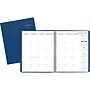 2027-2028 AT-A-GLANCE 9" x 11" Monthly Planner, Faux Leather Cover, Blue (70-250-20-27)~#|#~2312E482-5F4C-482F-AC4E3EA6CAD3C4E7_sc7