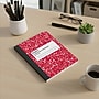 Staples® Composition Notebook, 7.5" x 9.75", Wide Ruled, 100 Sheets, Red (ST55075)~#|#~231856C9-FD22-404A-8F519F619AE9FADF_sc7