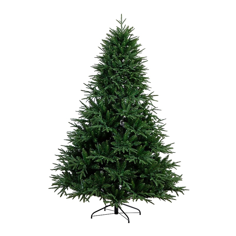 Nearly Natural 7-ft Pre-Lit Artificial Edmonton Fir Light Show Memory Shape Christmas Tree (T4786) image 1