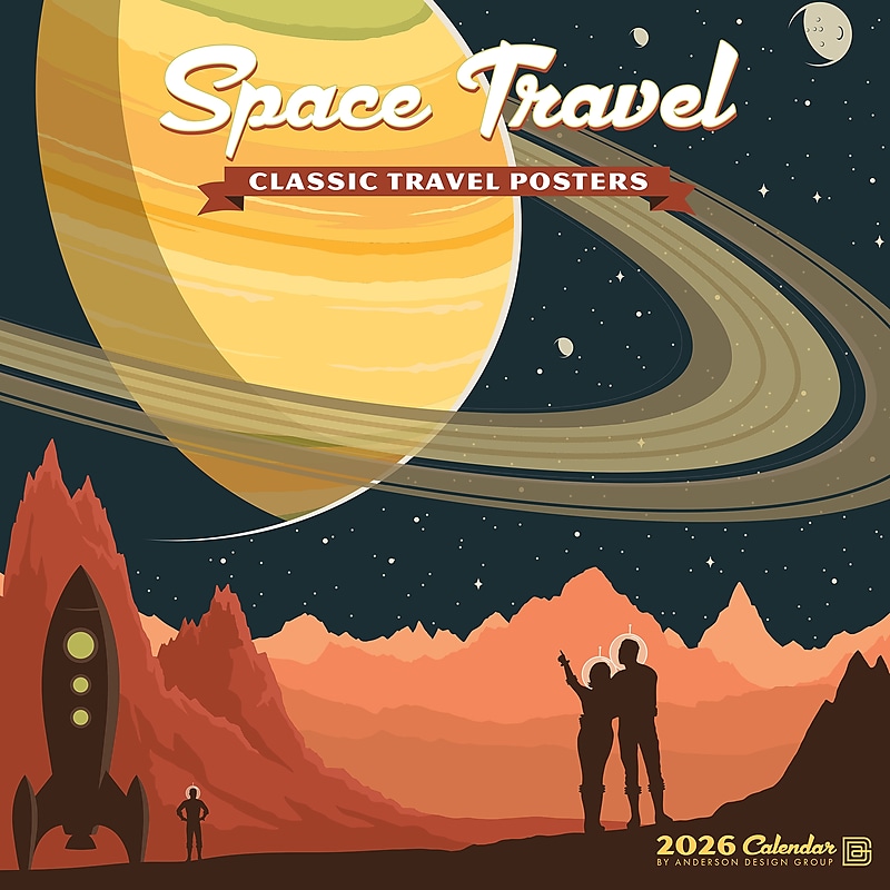 2026 Willow Creek Space Travel 12" x 12" Monthly Wall Calendar (52877) image 1