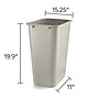 Coastwide Professional™ Plastic Trash Can, 10.25 Gallon, Beige (CW56434)~#|#~23239CC4-BCE3-47BF-A9542490C20A857F_sc7