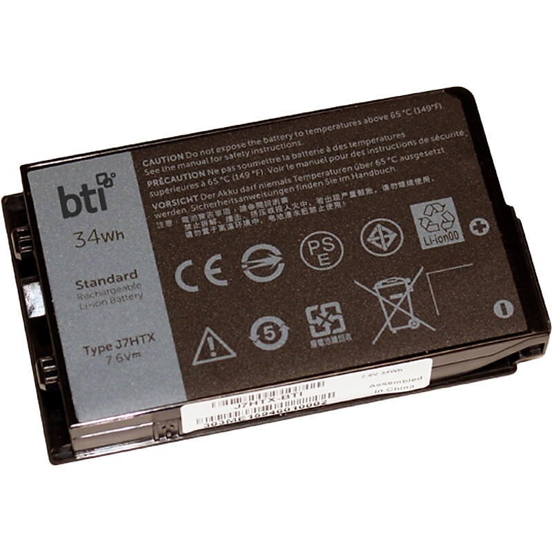 Battery Technology Li-Ion Replacement Battery for Dell Laptops, 4473mAh (J7HTX-BTI) image 1
