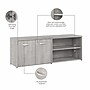 Bush Business Furniture Studio A 21" Low Storage Cabinet with 4 Shelves and Doors, Platinum Gray (SDS160PG-Z)~#|#~2325A704-B17F-48A3-866128081203992F_sc7