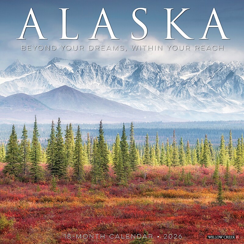 2026 Willow Creek Alaska 12" x 12" Monthly Wall Calendar (55311) image 1
