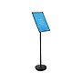 Azar Sign Holder, 11.25" x 46.5", Freestanding, Black, Plastic (300357-BLK)~#|#~233018EA-F5DB-4489-BE6EA37BFC524811_sc7