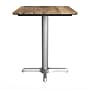 Flash Furniture TopGuard Rectangle Wood Restaurant Dining Table and Base, 30" x 24", Natural/Silver Base (ST2430NATT2222S)~#|#~2331A6C3-49E3-4EE7-A734B9B38638AC7F_sc7