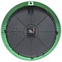 Infinity Instruments Round Retro Green Wall Clock, Aluminum, 15" (10940GR-15)~#|#~23322EF6-DBC0-4D18-835A3DECF4B71FB3_sc7