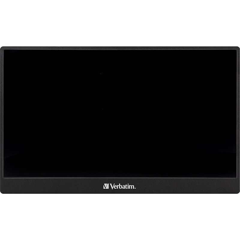 Verbatim PMT-14 14" Portable Full HD Touchscreen Monitor, Metal Housing, Black (49591) image 1