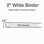 Cardinal XtraLife Heavy Duty 2" 3-Ring View Binders, D-Ring, White (26320)~#|#~2338F6FB-C6D2-415F-8ED8DC0B7727658D_sc7